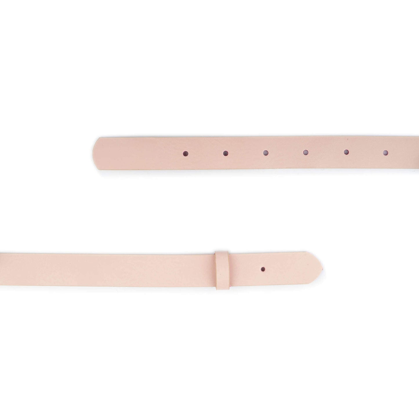 2.5 cm Light Pink Leather Belt Strap For Montblanc Buckles Womens Replacement Premade Hole