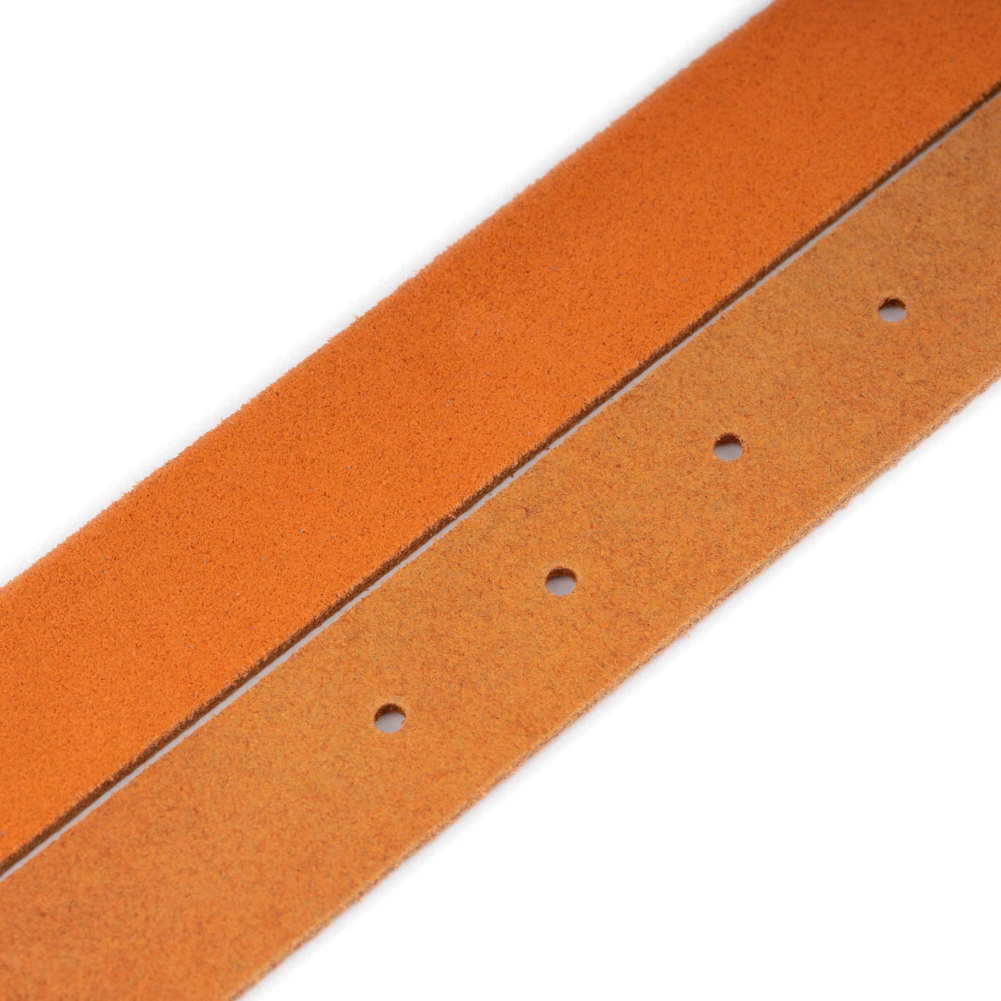 2.5 cm Orange Suede Leather Belt Strap For Versace Buckles Womens Replacement