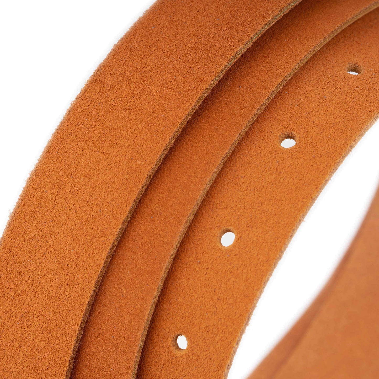 2.5 cm Orange Suede Leather Belt Strap For Dunhill Buckles Womens Replacement