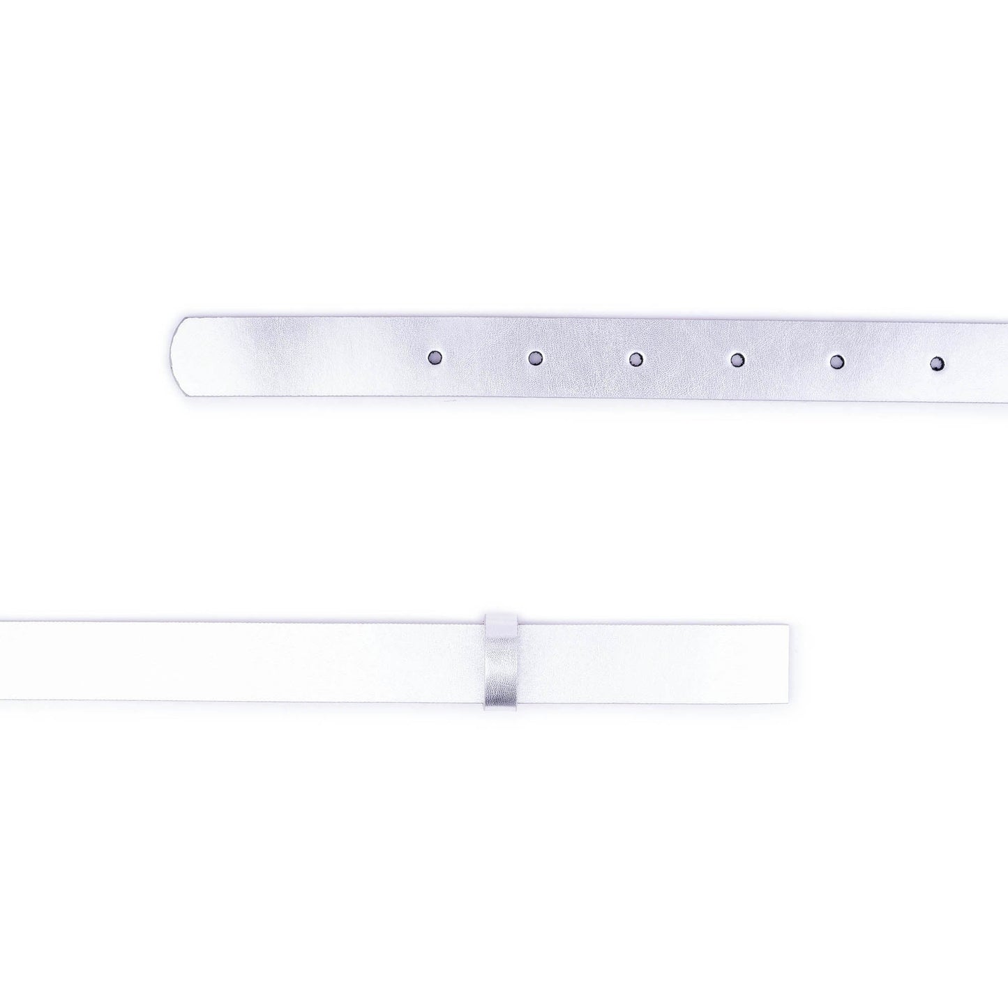 2.5 cm Silver Leather Belt Strap For Versace Buckles Womens Replacement