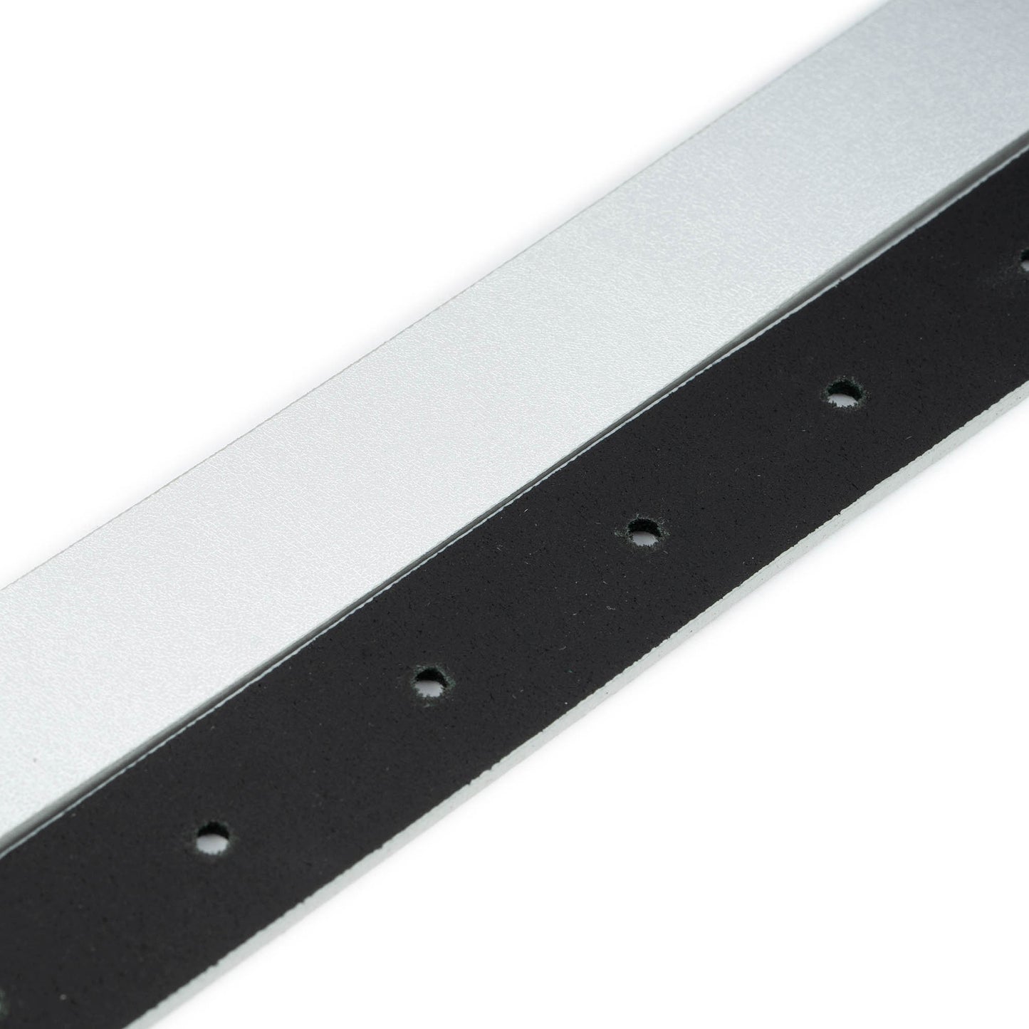 2.5 cm Silver Leather Belt Strap For Ferragamo Buckles Womens Replacement