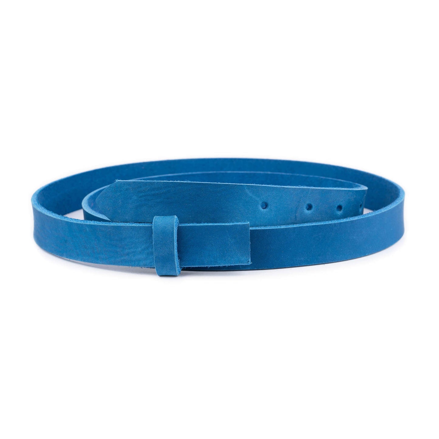 2.5 cm Soft Azure Leather Belt Strap For Versace Buckles Replacement