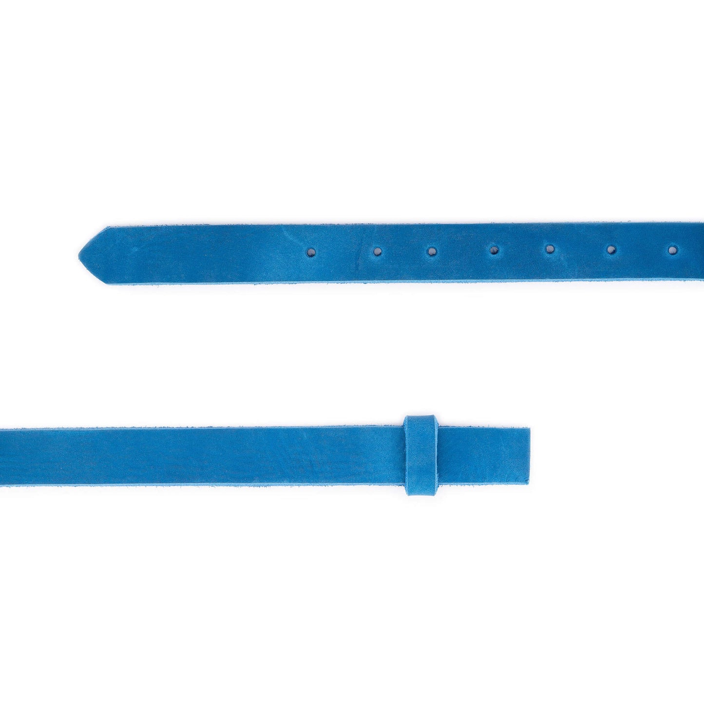 2.5 cm Soft Azure Leather Belt Strap For Ferragamo Buckles Replacement