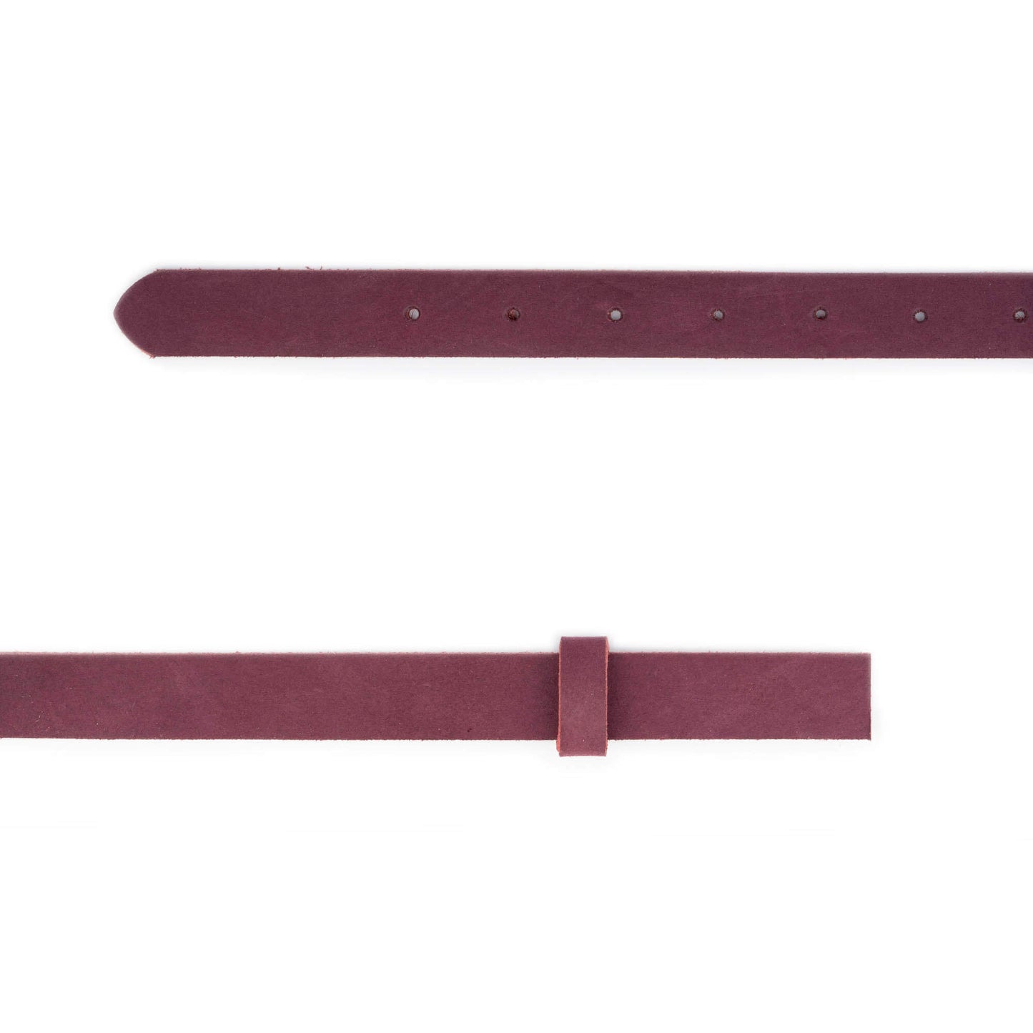 2.5 cm Soft Burgundy Leather Belt Strap For Ferragamo Buckles Replacement