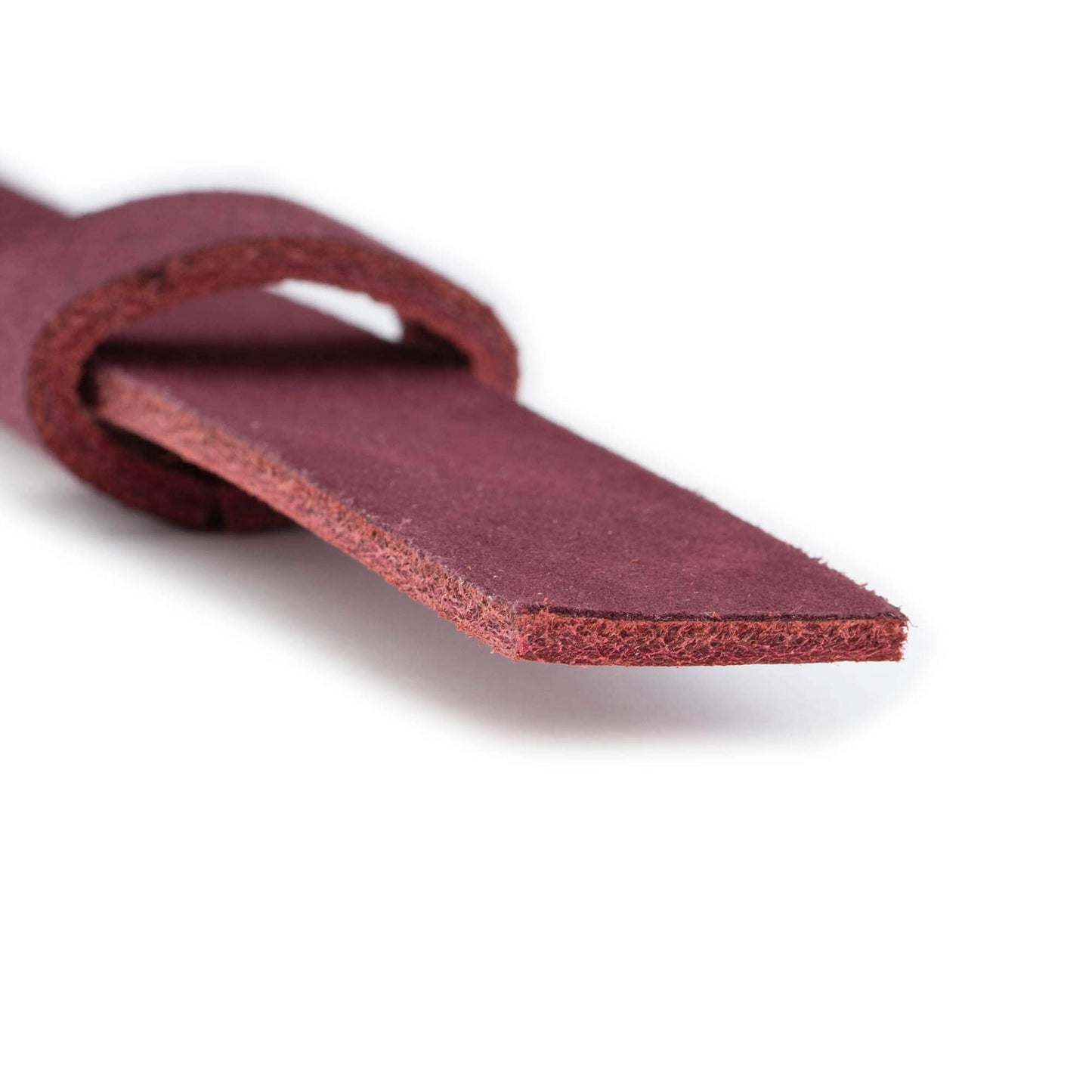 2.5 cm Soft Burgundy Leather Belt Strap For Ferragamo Buckles Replacement