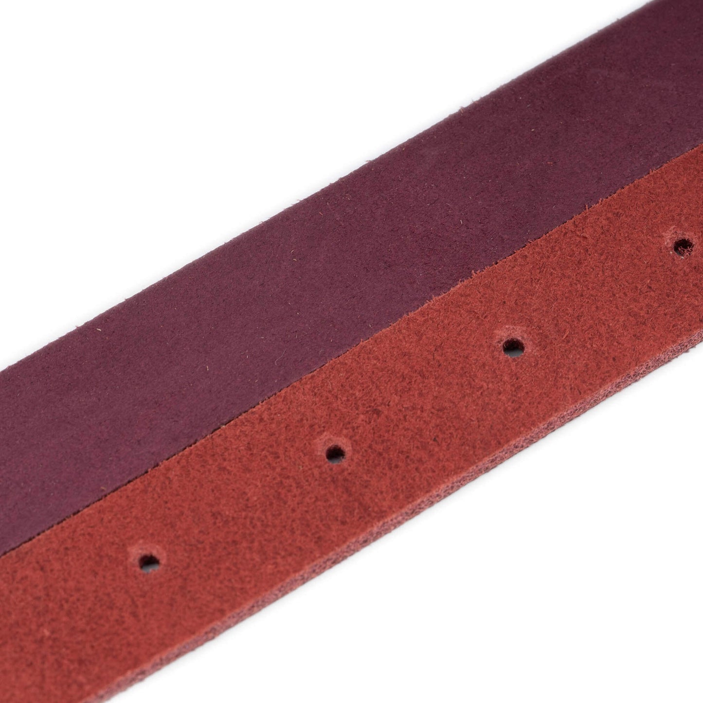 2.5 cm Soft Burgundy Leather Belt Strap For Ferragamo Buckles Replacement