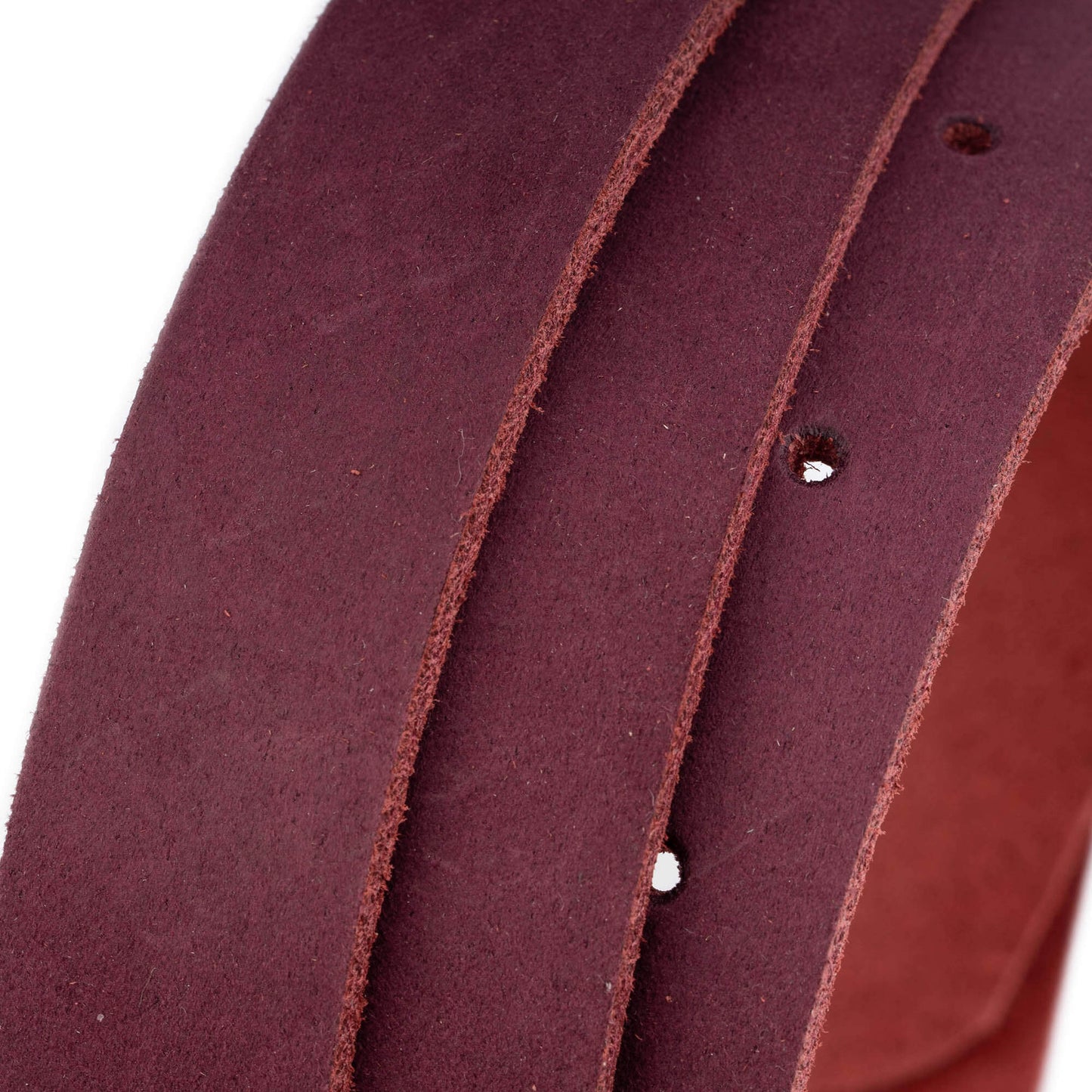 2.5 cm Soft Burgundy Leather Belt Strap For Dunhill Buckles Replacement