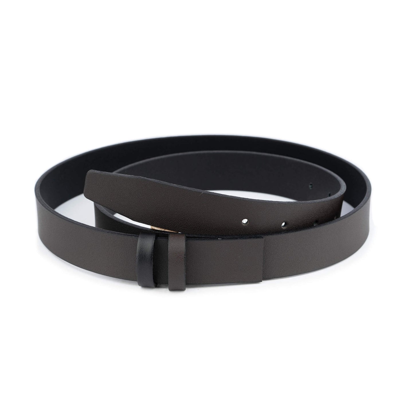 3.0 cm Black Brown Reversible Leather Belt Strap For Ferragamo Buckles Replacement