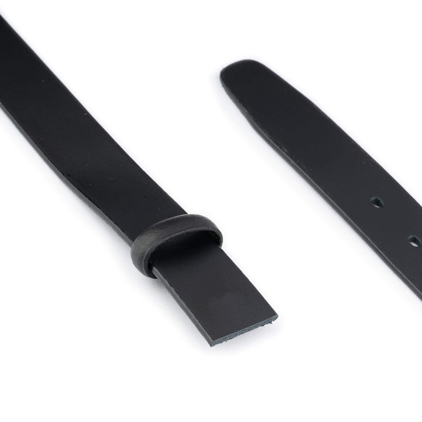 3.0 cm Black Full Grain Leather Belt Strap For Ferragamo Buckles Replacement