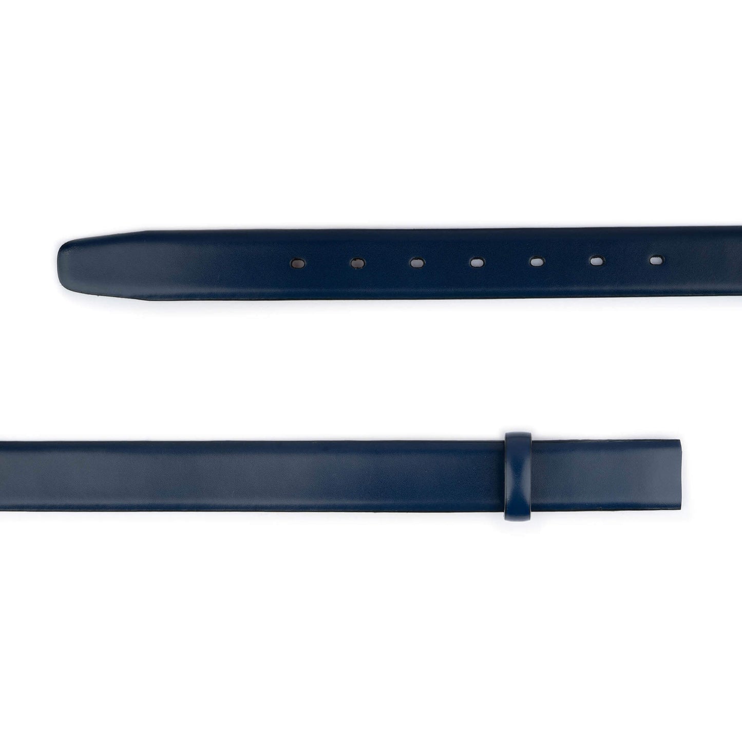 3.0 cm Dark Blue Leather Belt Strap For Ferragamo Buckles Replacement