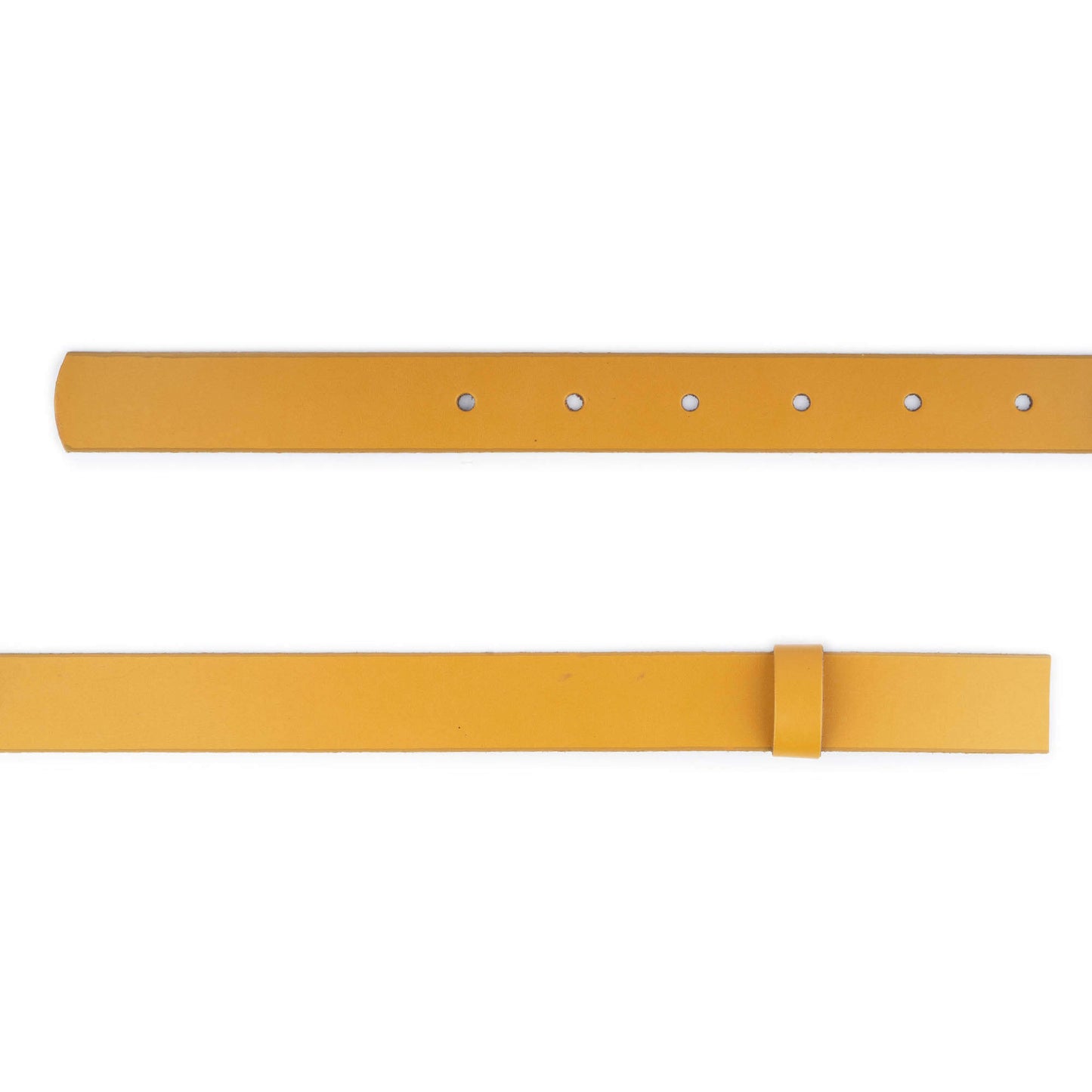 3.0 cm Mustard Leather Belt Strap For Montblanc Buckles Womens Replacement Cut End