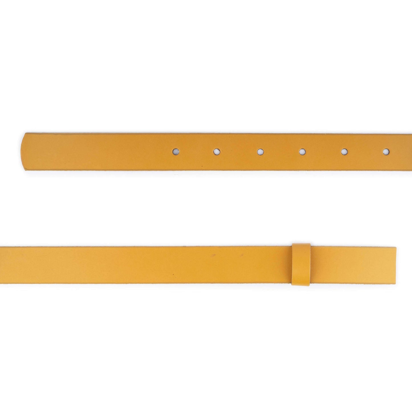 3.0 cm Mustard Leather Belt Strap For Versace Buckles Womens Replacement Cut End