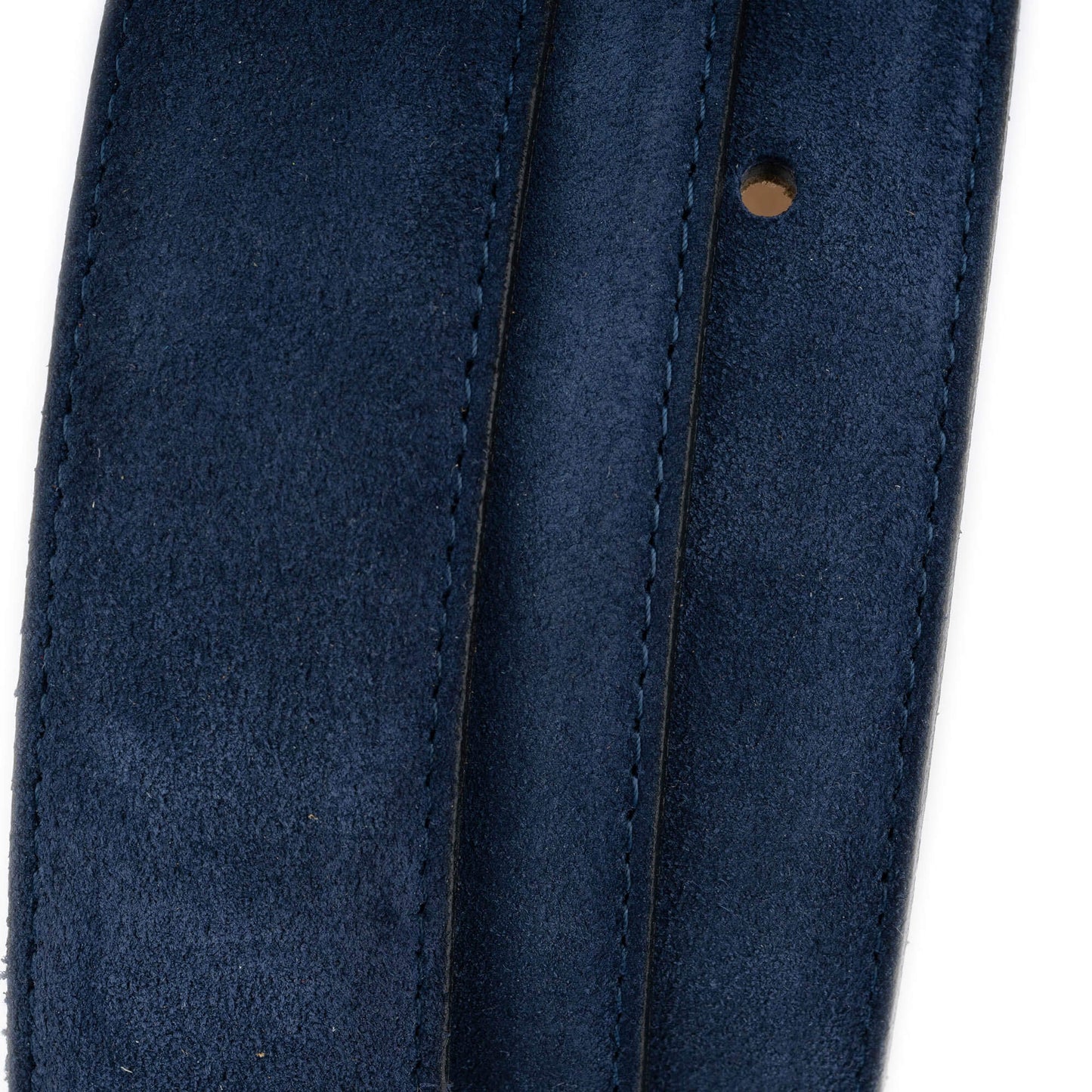 3.5 cm Blue Suede Leather Belt Strap For Ferragamo Buckles Replacement