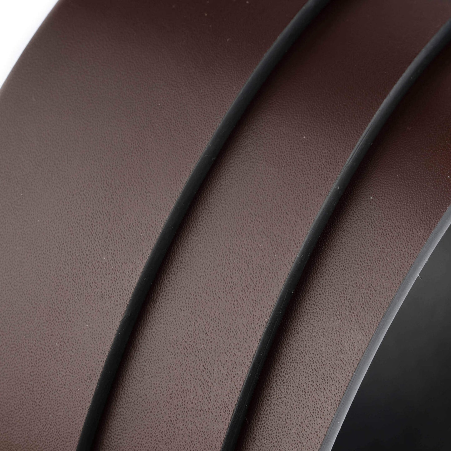 3.5 cm Reversible Black Brown Mens Vegan Belt Strap For Cartier Buckles Replacement