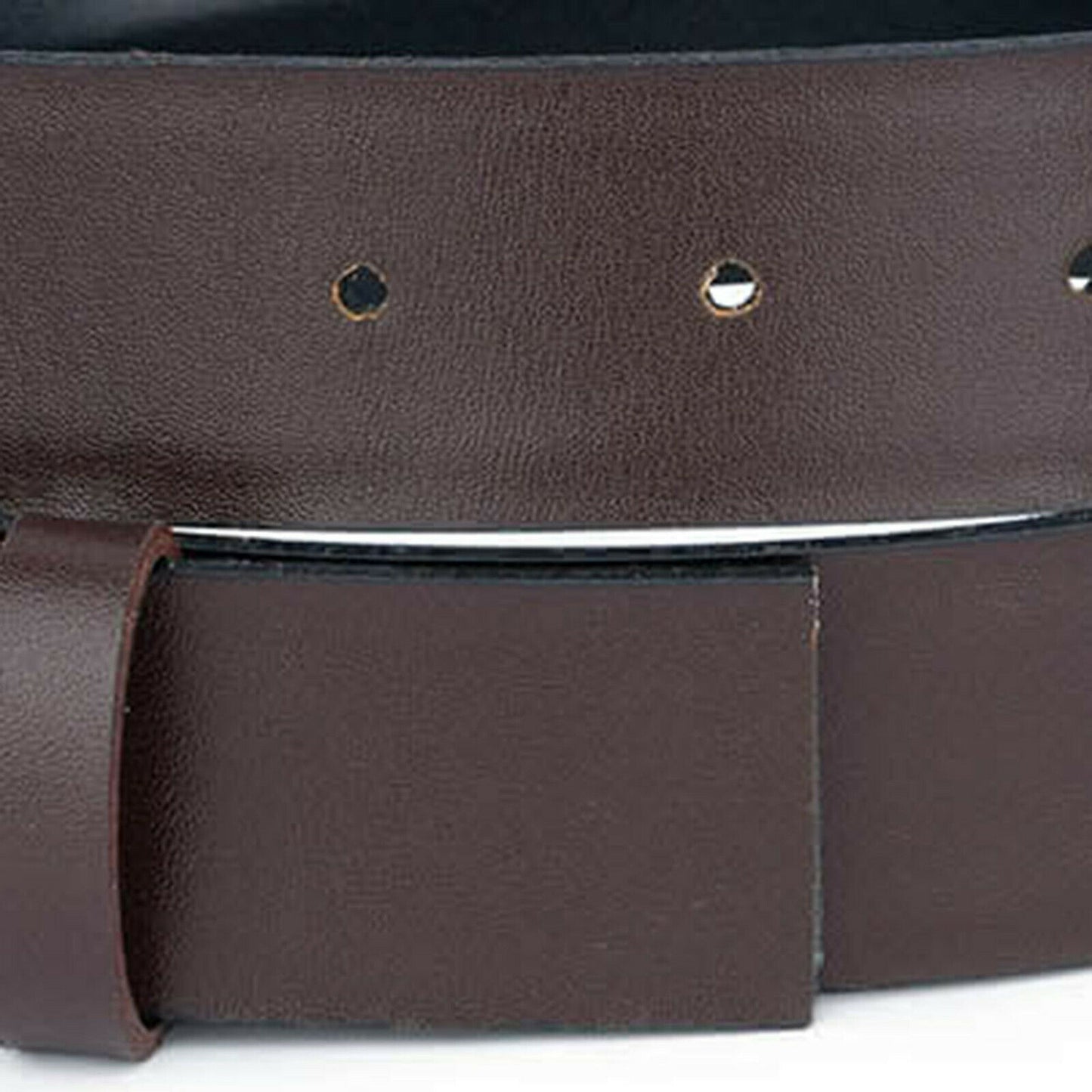 Mens Vegan Belt Strap For Dunhill Buckle Reversible Brown Black Replacement 35