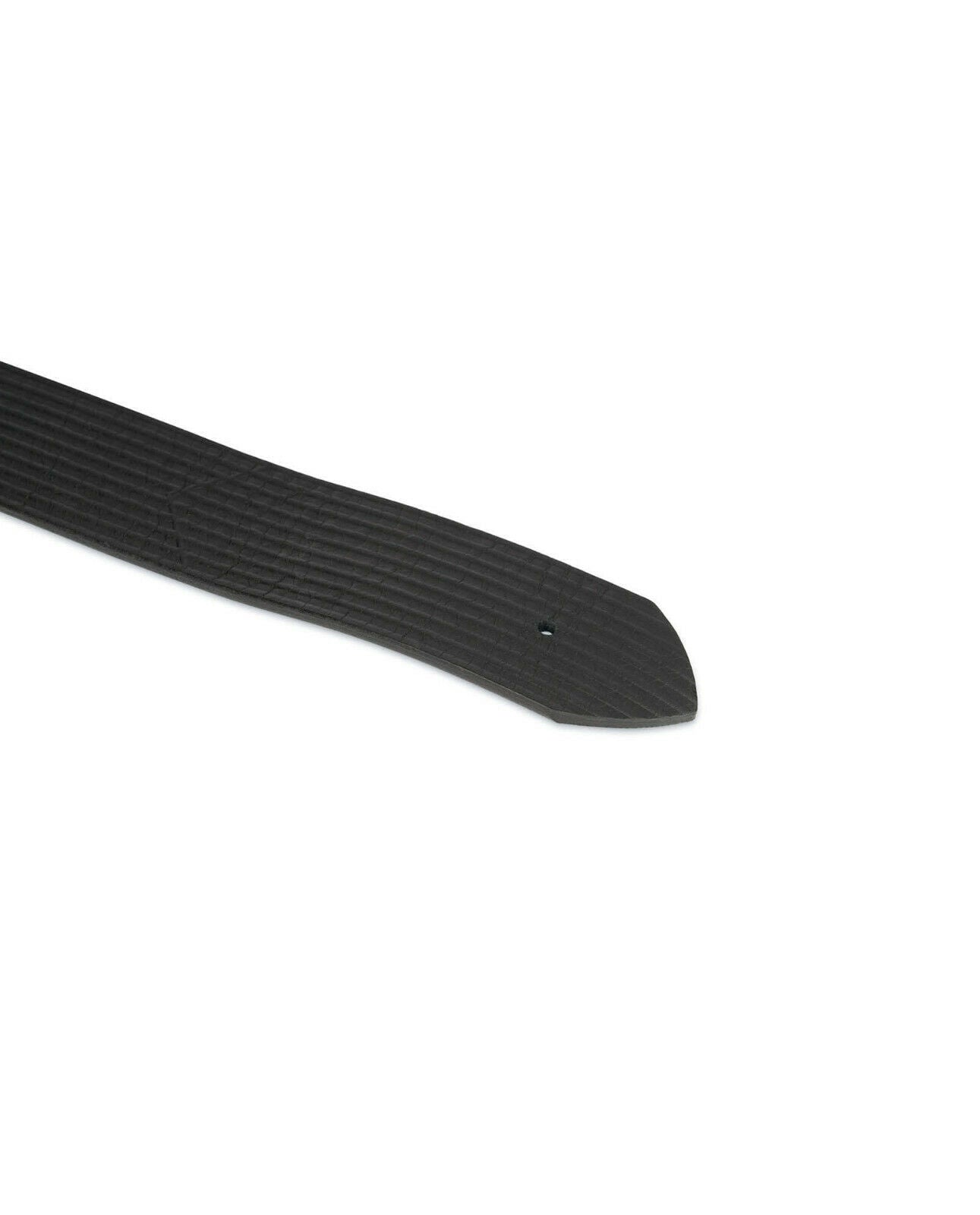 Mens Black Belt Leather Strap For Dunhill Buckles 40mm Replacement Straps