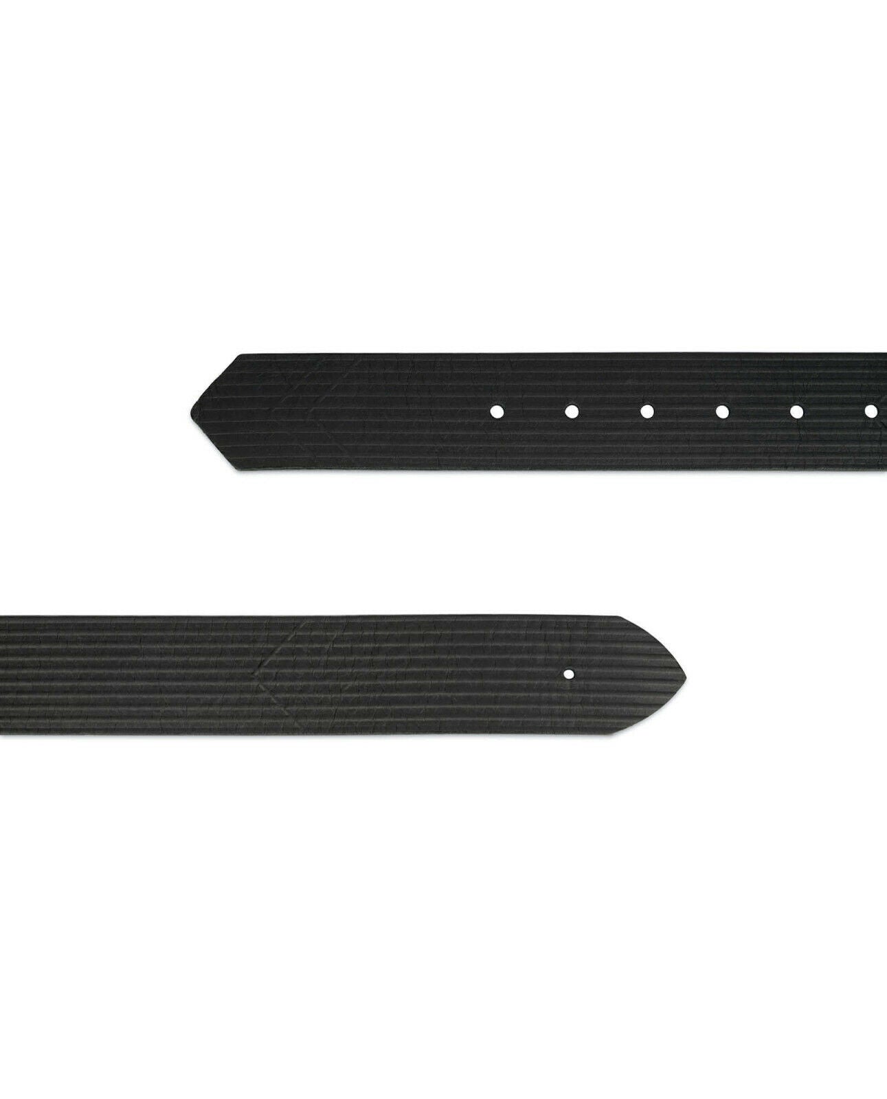 Mens Black Belt Leather Strap For Dunhill Buckles 40mm Replacement Straps