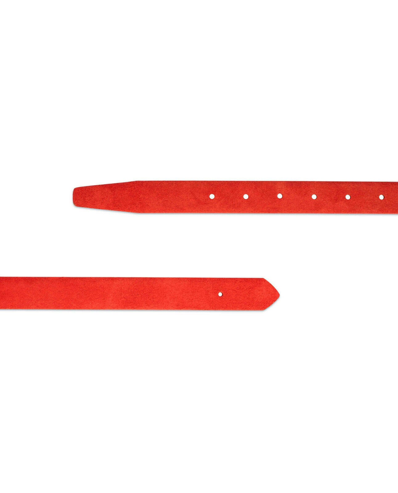 Red Suede Leather Belt Straps For Ferragamo Replacement Mens Womens 1 Inch