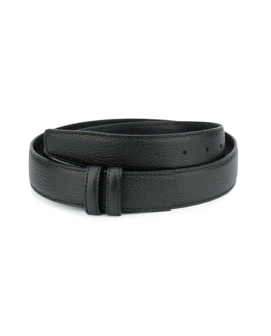 Black Leather Belt Strap For Dunhill Replacement Adjustable Genuine 35 Mm