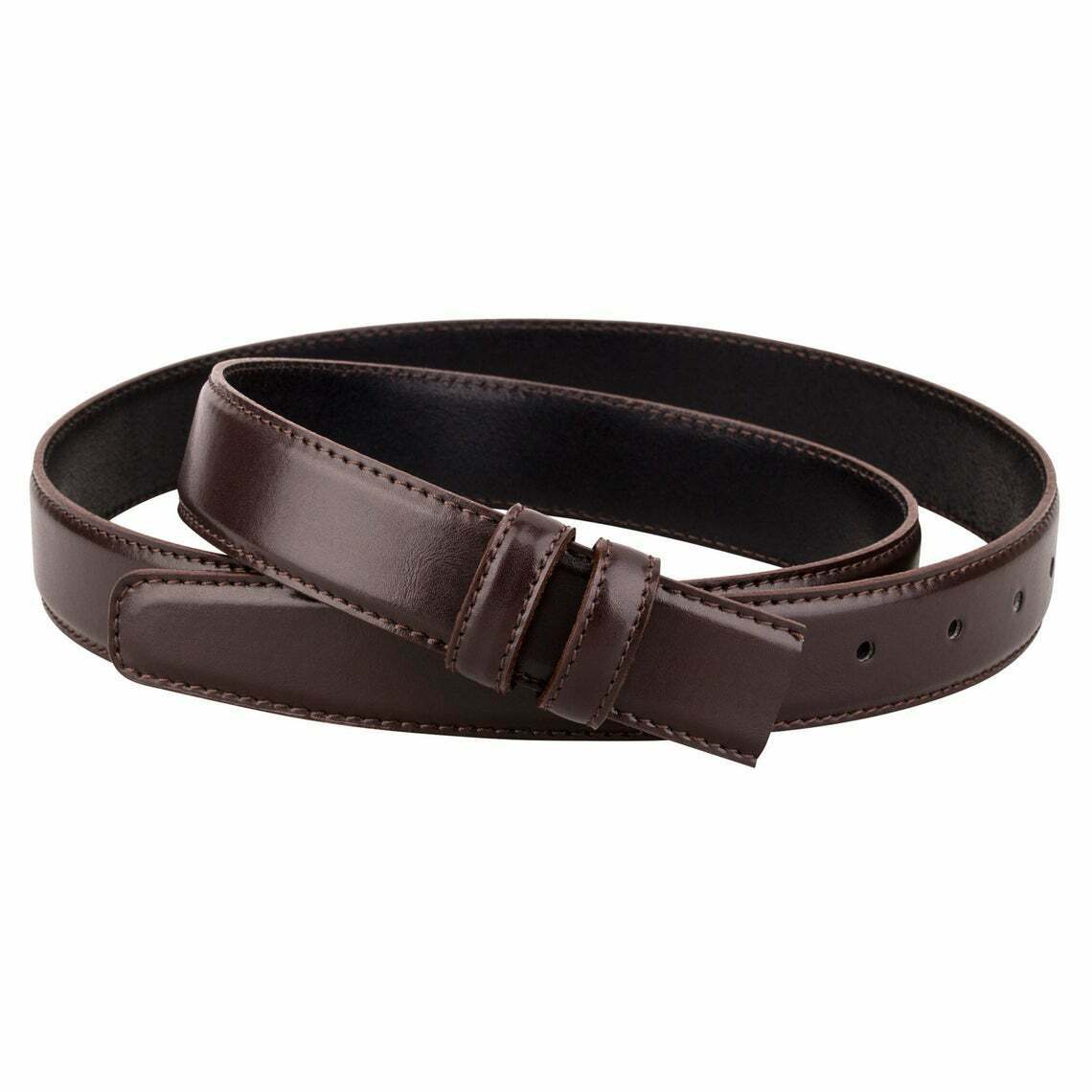 Brown Leather Belt Strap Replacement For Cartier 1 1-8” Mens Dress Belts 30mm