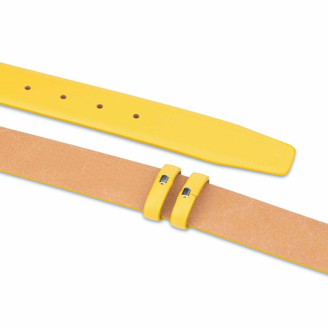 Yellow Leather Belt Strap For Dunhill Buckles Men Women Belts Replacement 35mm