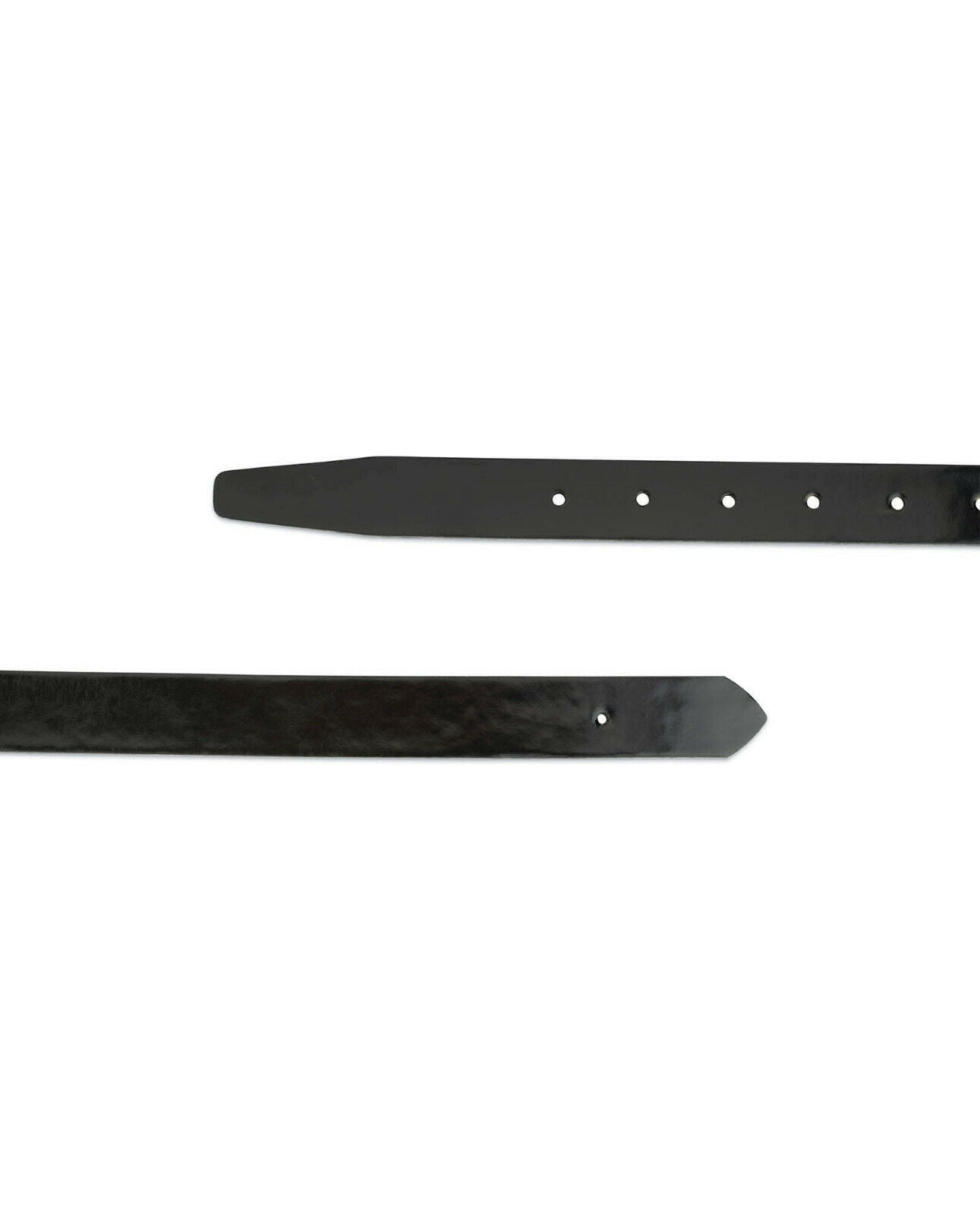 Black Patent Leather Belt Strap For Dunhill Buckle 1 Inch Real Genuine Womens