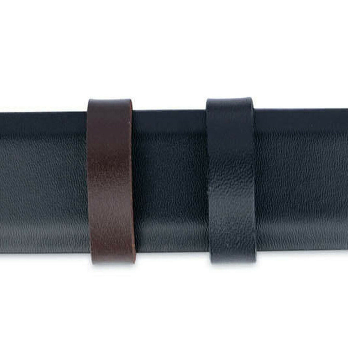 Mens Vegan Belt Strap For Dunhill Buckle Reversible Brown Black Replacement 35