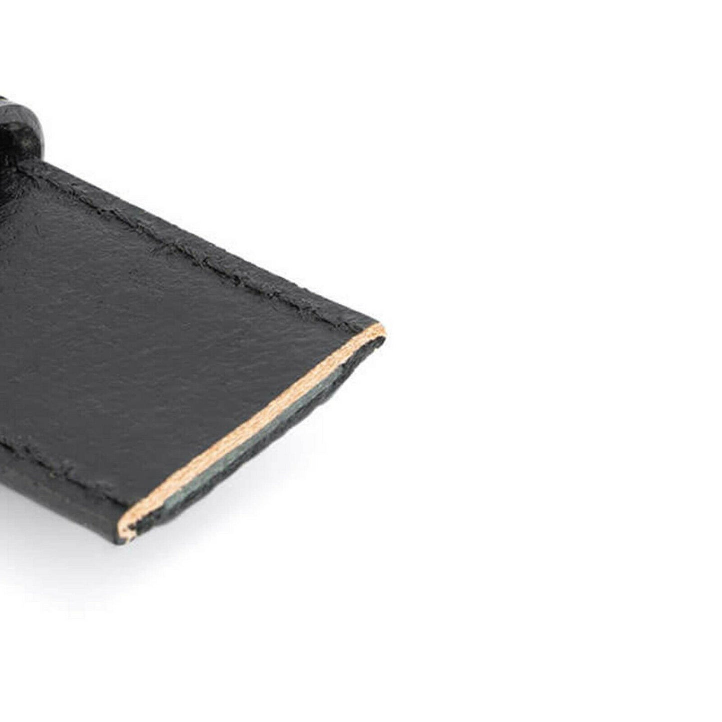 Black Leather Belt Strap For Dunhill Replacement Adjustable Genuine 35 Mm