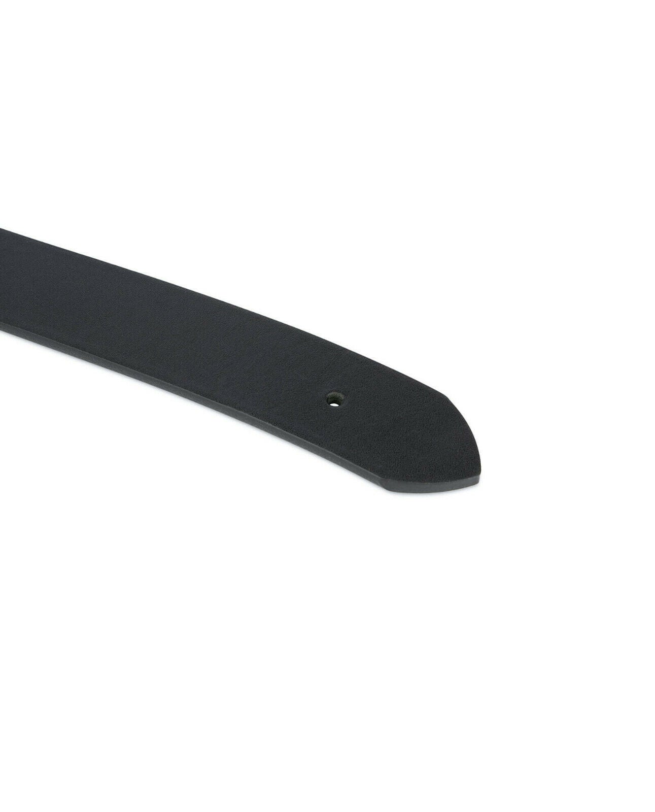 Black Full Grain Leather Belt Strap For Ferragamo Buckle Replacement 35 Mm