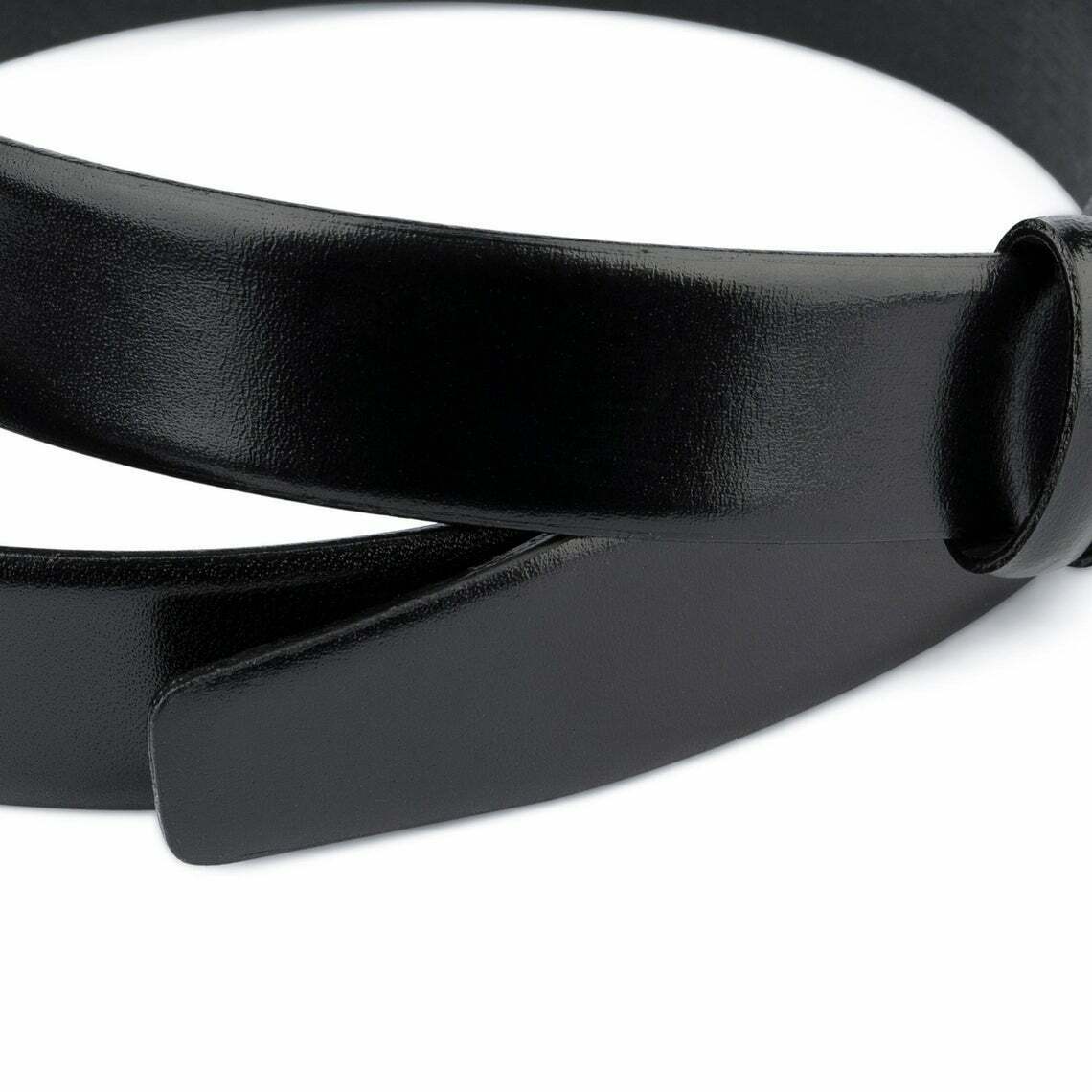 Mens Black Leather Belt No Buckle For Montblanc Mens Belts 30mm Dress Genuine