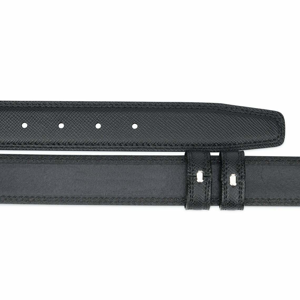 Saffiano Leather Belt Strap For Cartier Belts 35mm Mens Replacement Genuine