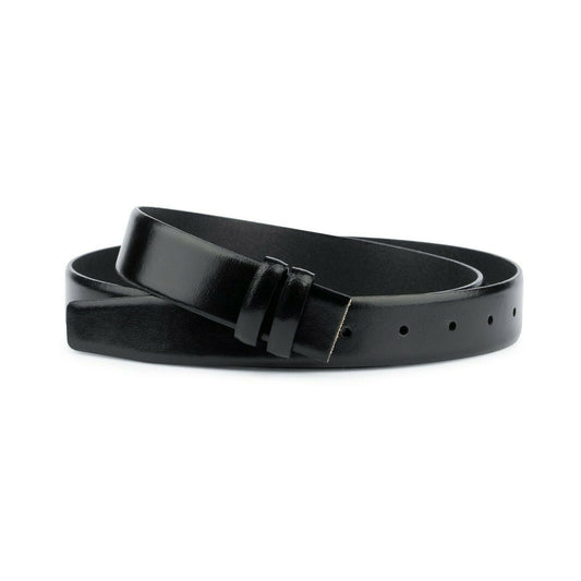 Black Leather Belt Strap Mens belts For MontBlanc buckles Italy 1 1-8 inch 30 mm