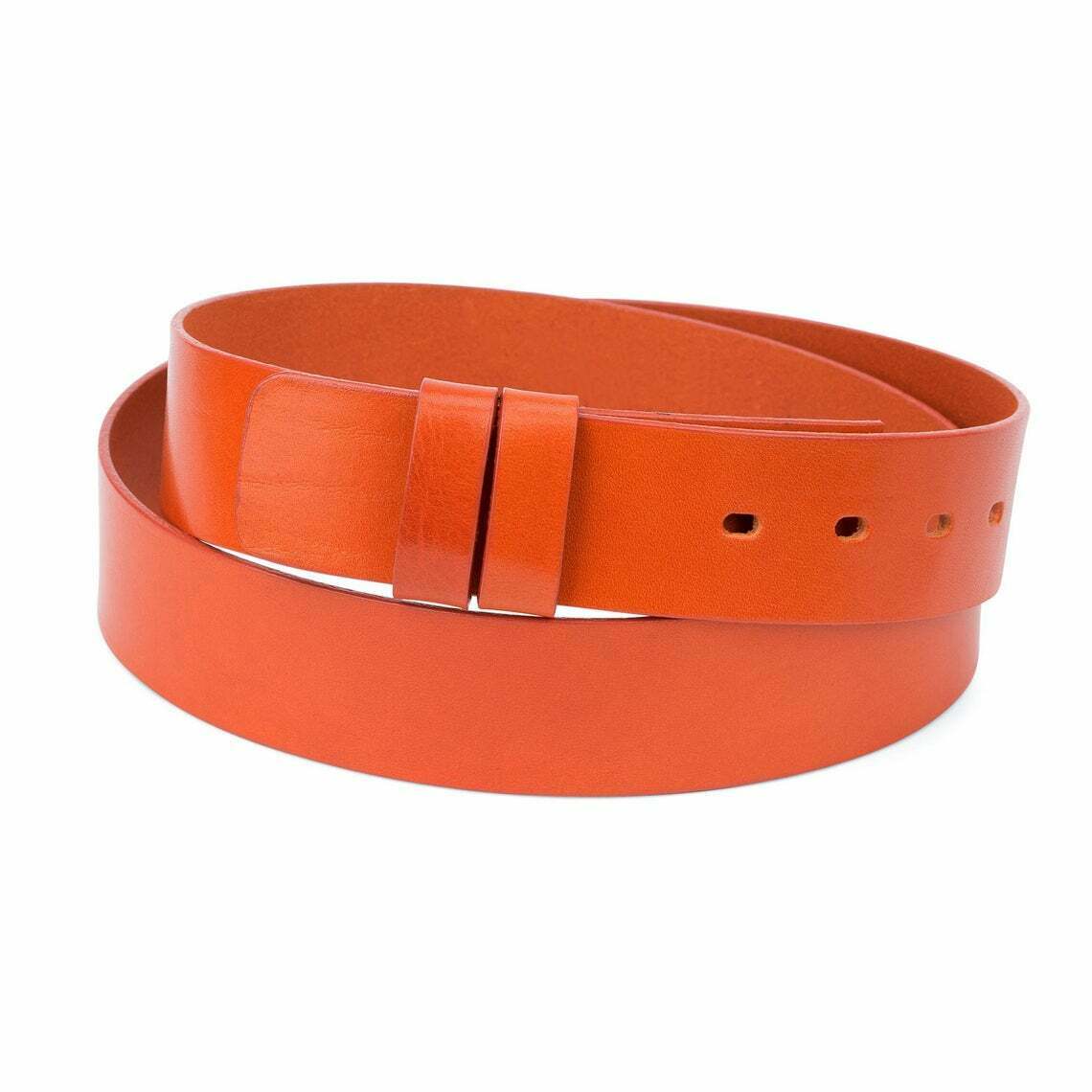 Wide Leather Belt Strap Vegetable Tanned Replacement For Ferragamo Buckles 40mm