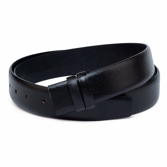 Smooth Leather Black Belt Strap Mens belts For ferragamo buckles Made in Italy