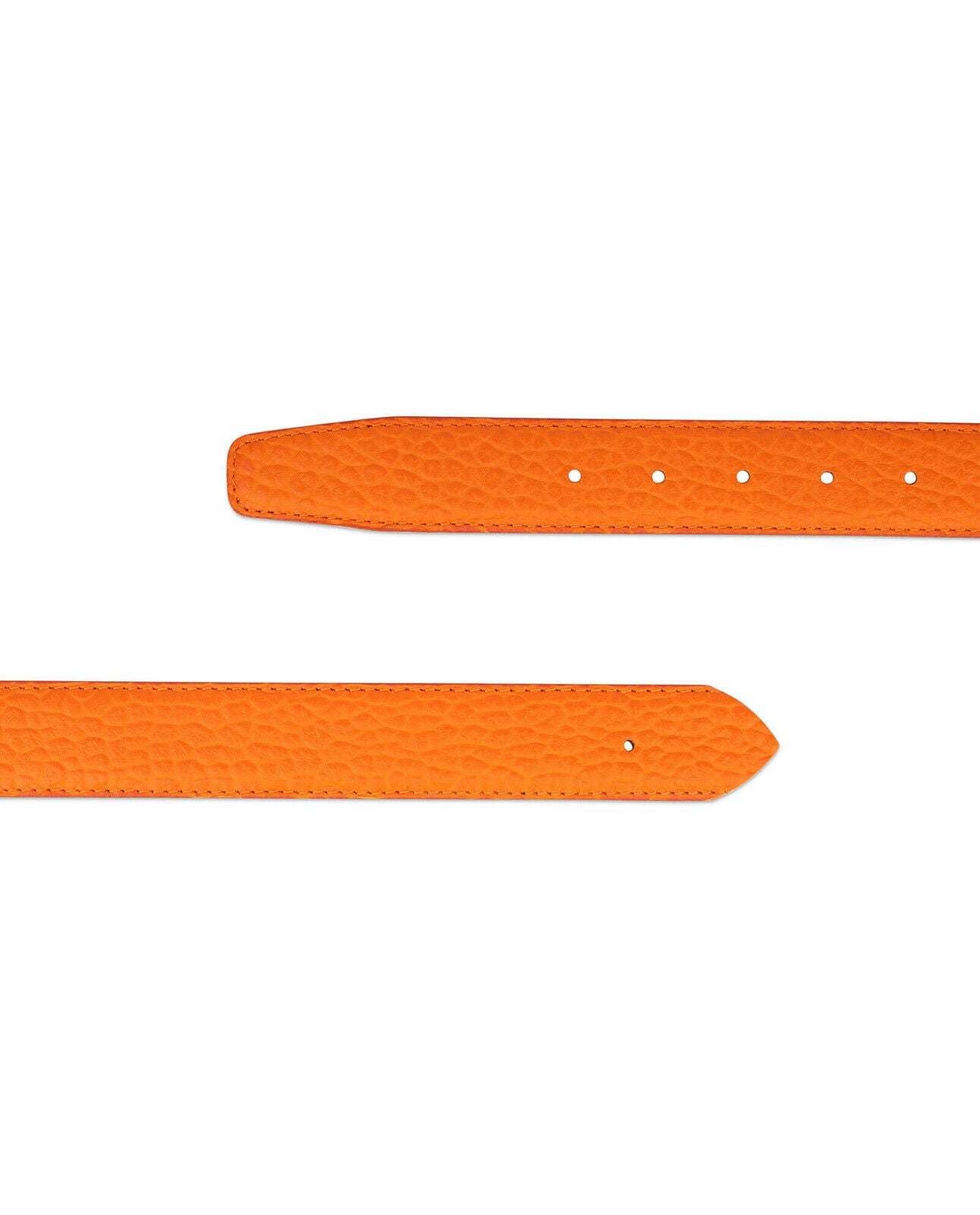 Mens Orange Belt Leather Straps For Fendi Buckles Replacement 35 Mm Premium