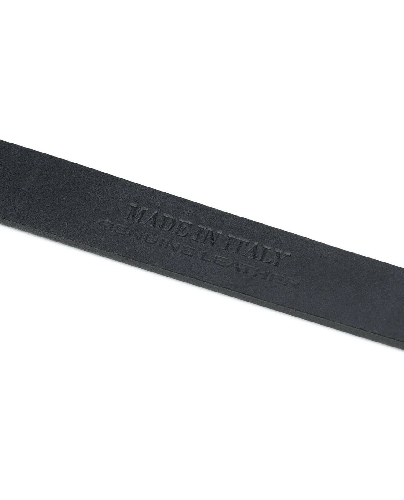 Full Grain Leather Belt Strap For Fendi Buckles 30 Mm Replacement Black Italy