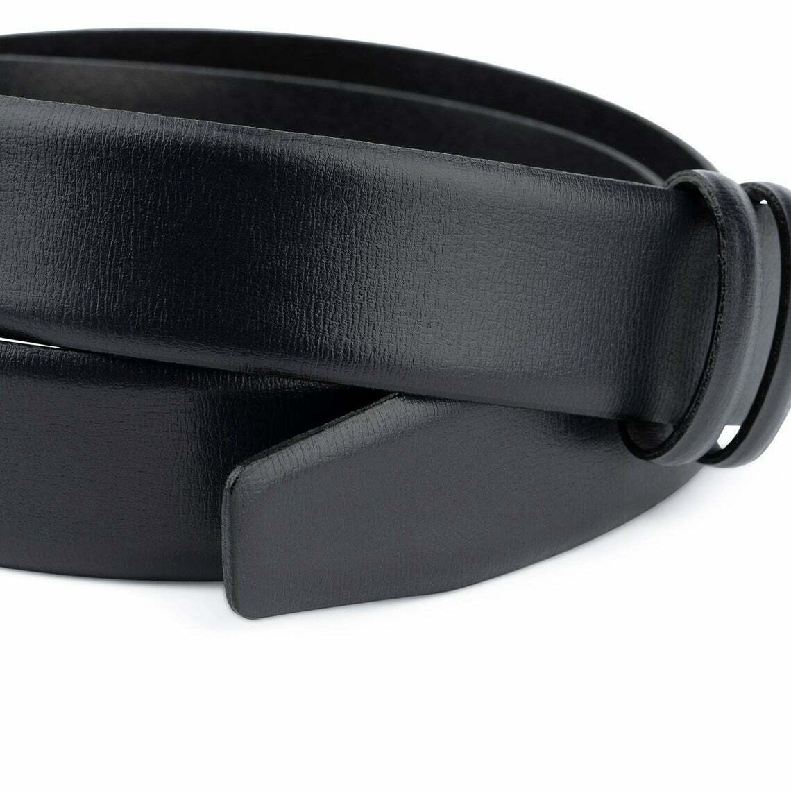 Mens Navy Blue Belt Without Buckle For Montblanc Belt Genuine Leather Strap 35mm