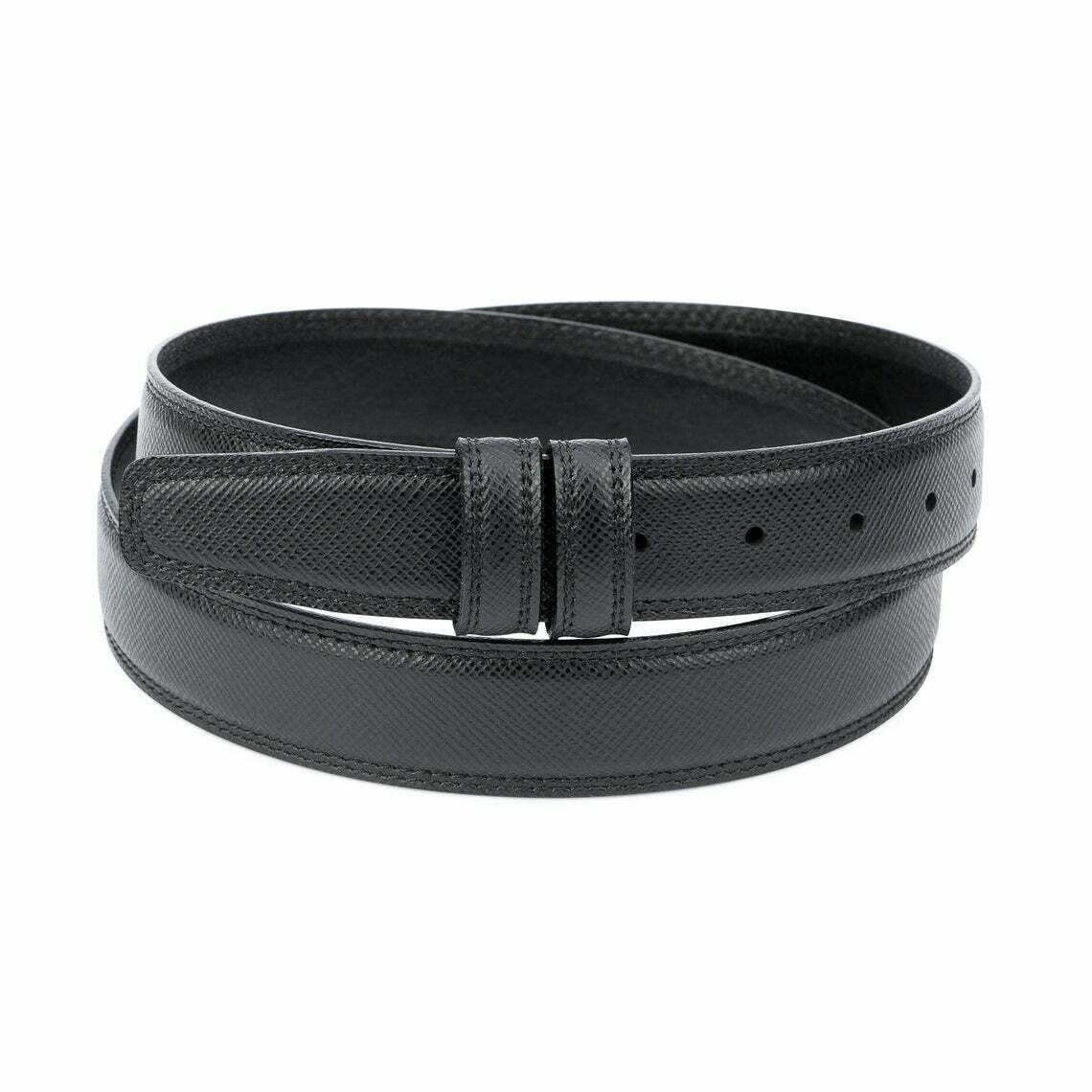 Saffiano Leather Belt Strap For Cartier Belts 35mm Mens Replacement Genuine