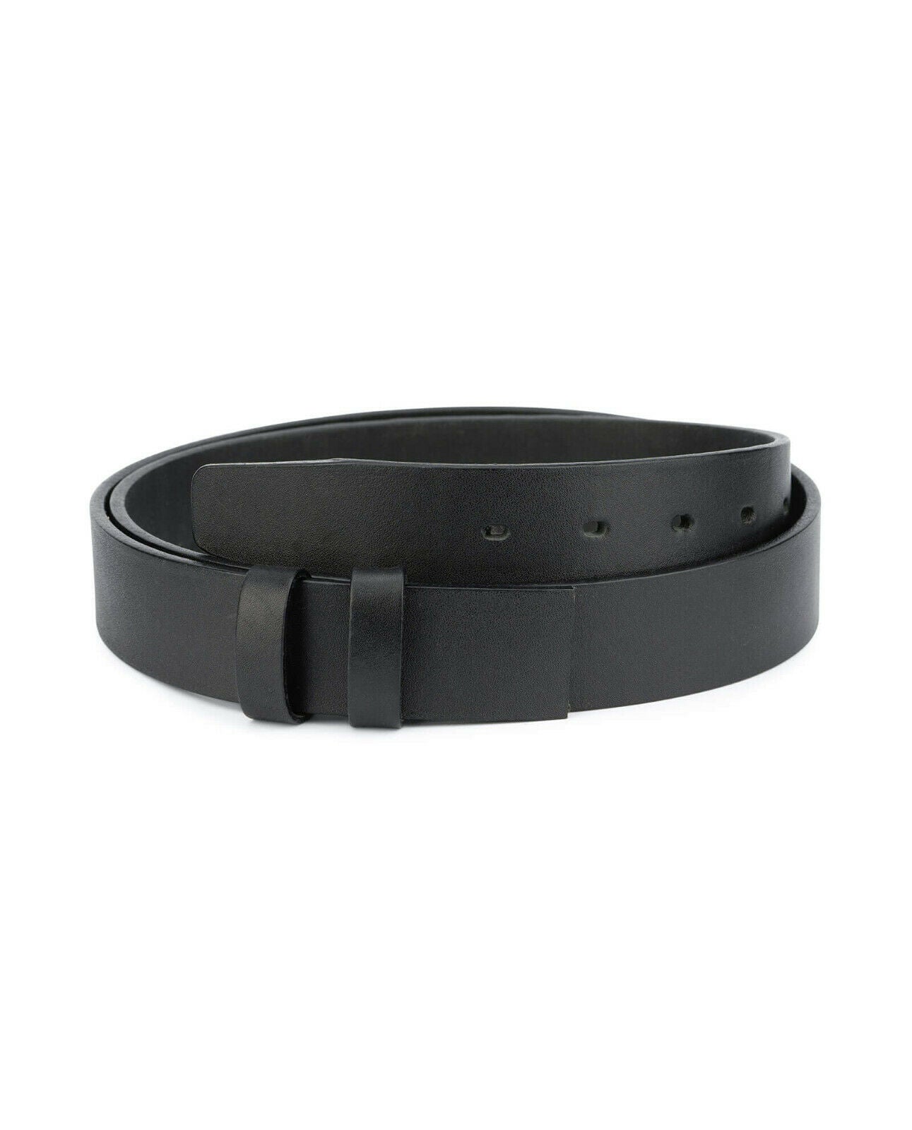 Black Full Grain Leather Belt Strap For Dunhill Buckle 35 Mm Replacement