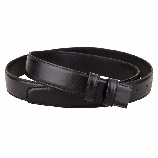 Black Leather Belt Strap Replacement For Ferragamo Buckles Mens Dress 30mm