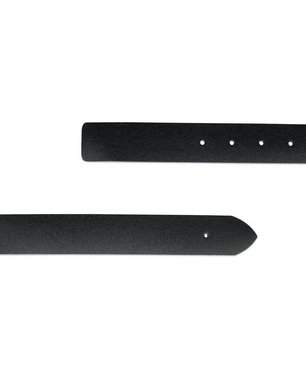 Saffiano Leather Buckle Straps For Ferragamo Reversible Black Brown Replacement