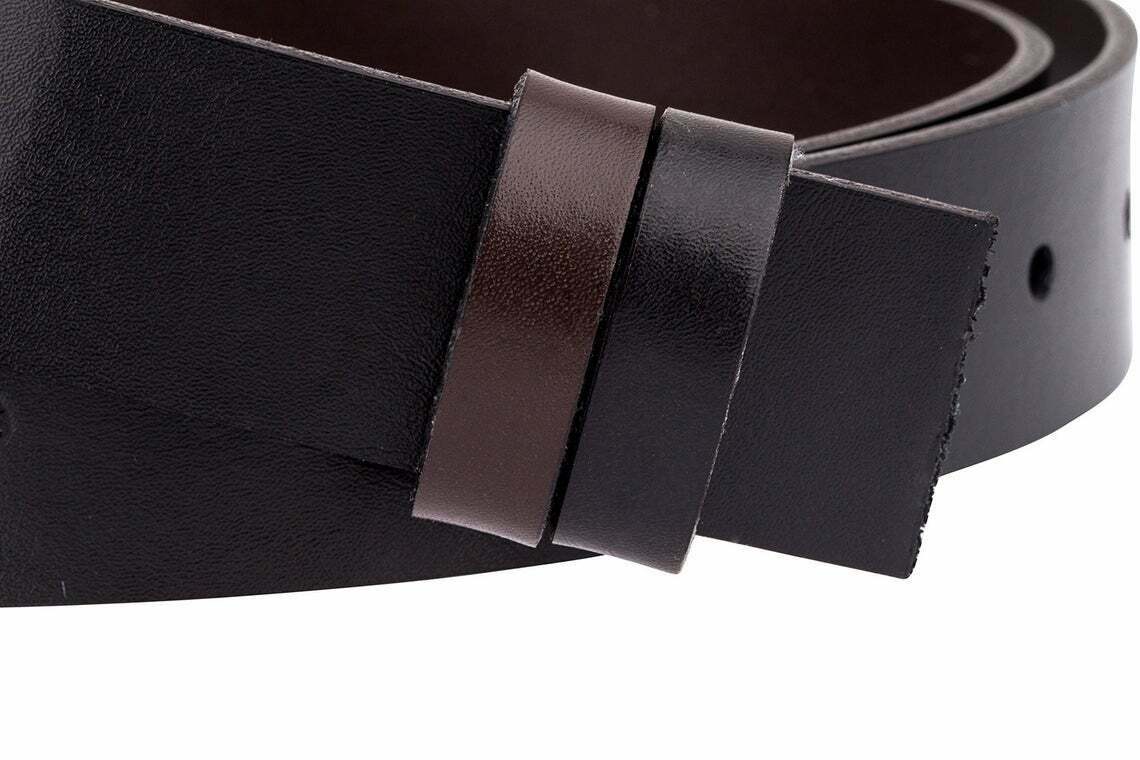 Reversible Mens Belt Strap Black Brown For Montblanc Buckle 30mm Genuine Leather