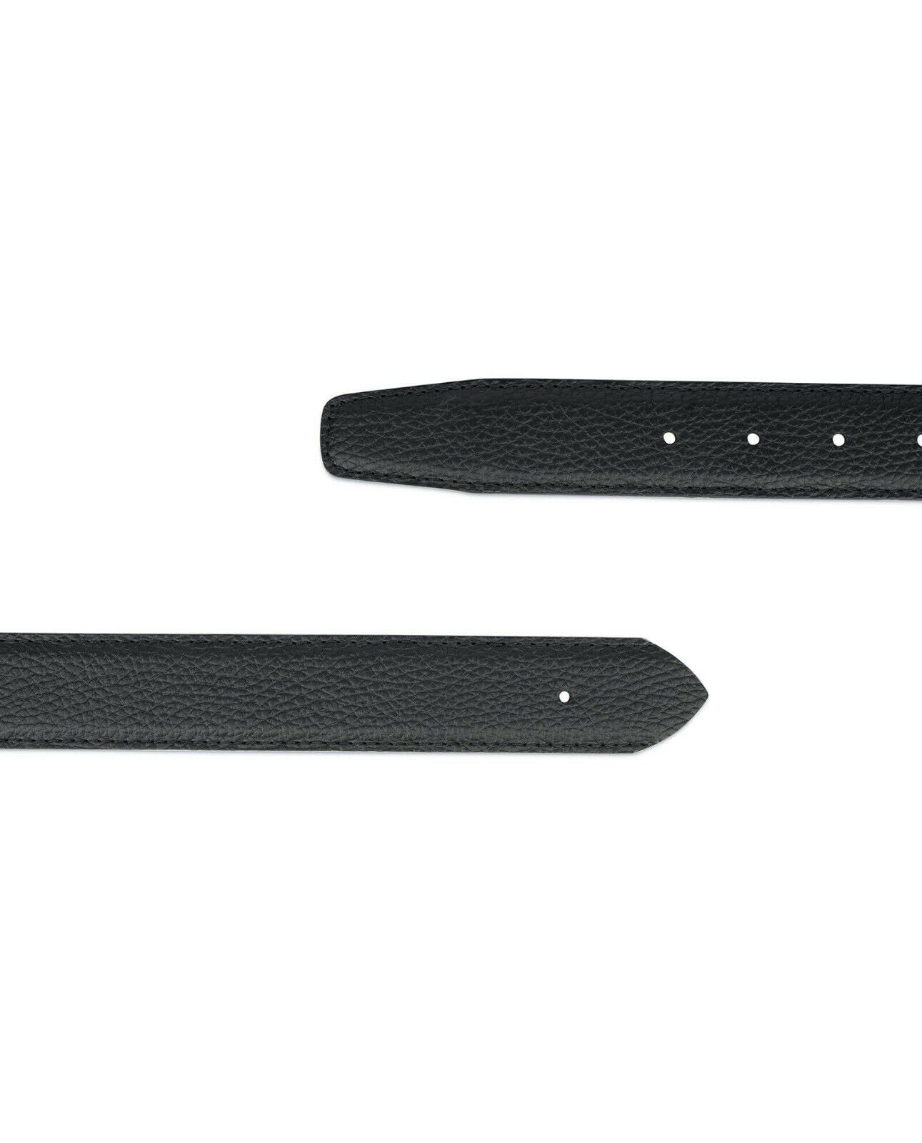 Replacement Leather Belt Strap For Dior Buckles 35 Mm Black Calfskin Italy