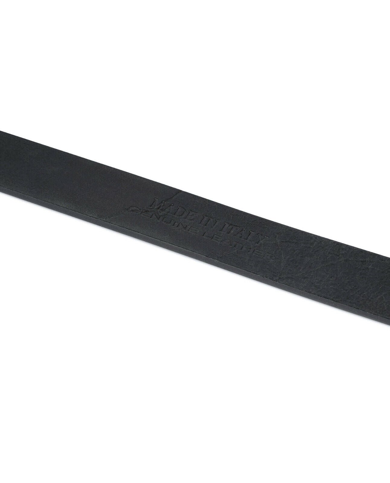 Black Mens Belt Strap For Fendi Buckles 35 Mm Full Grain Leather Italy 35 Mm