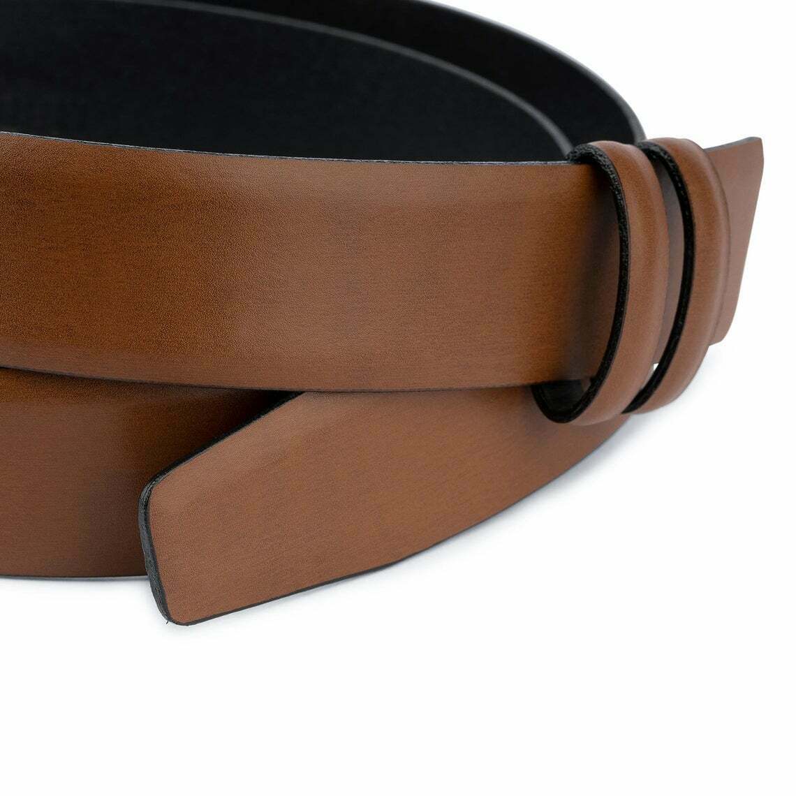 Brown Leather Belt For Dunhill Buckles 35 Mm Replacement Strap Tan Adjustable