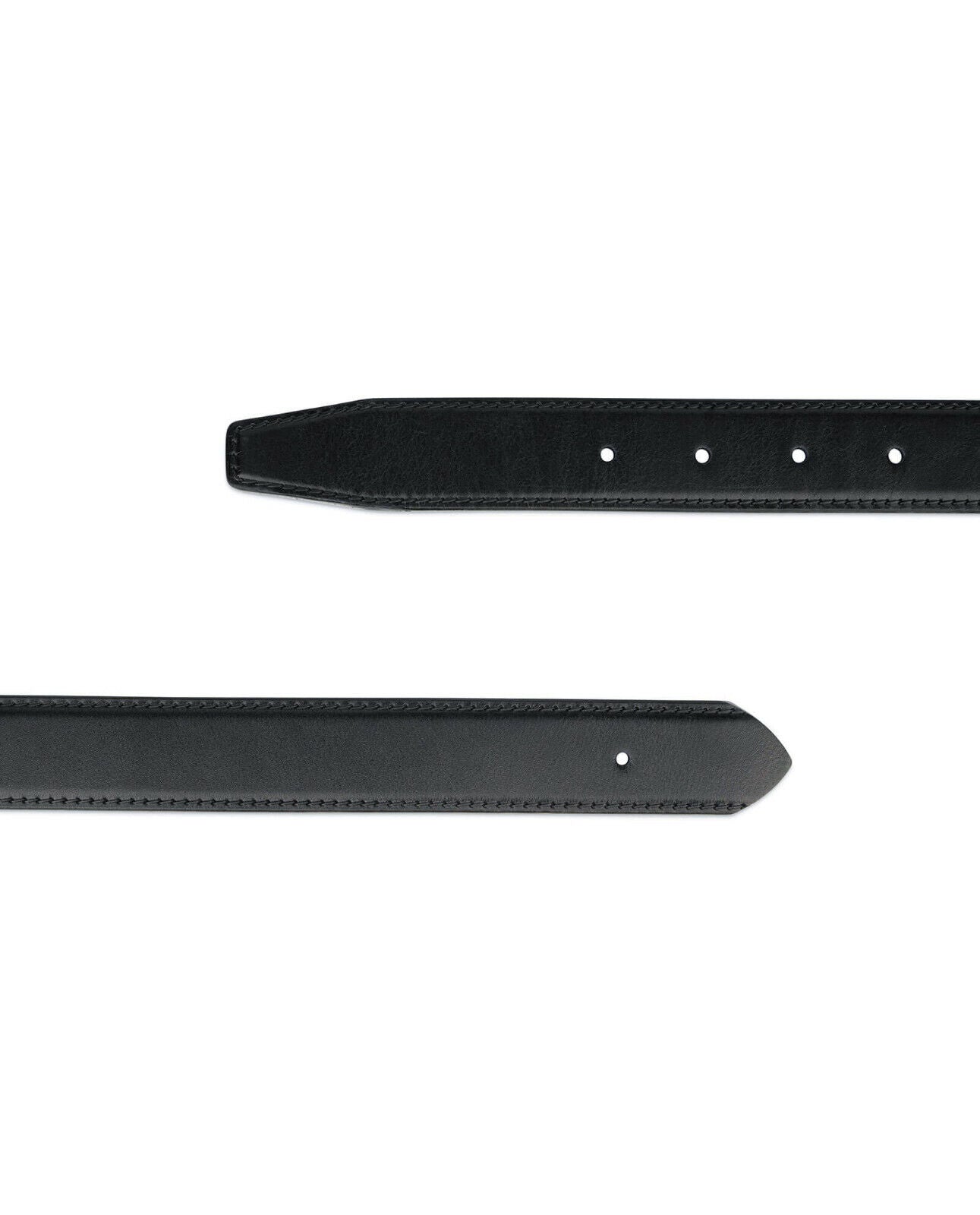 Full Grain Leather Belt Strap For Fendi Buckles 30 Mm Replacement Black Italy