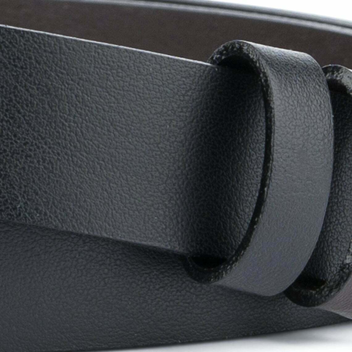 1 Inch Men's Reversible Belt Strap For Cartier Buckles Black Brown 25mm