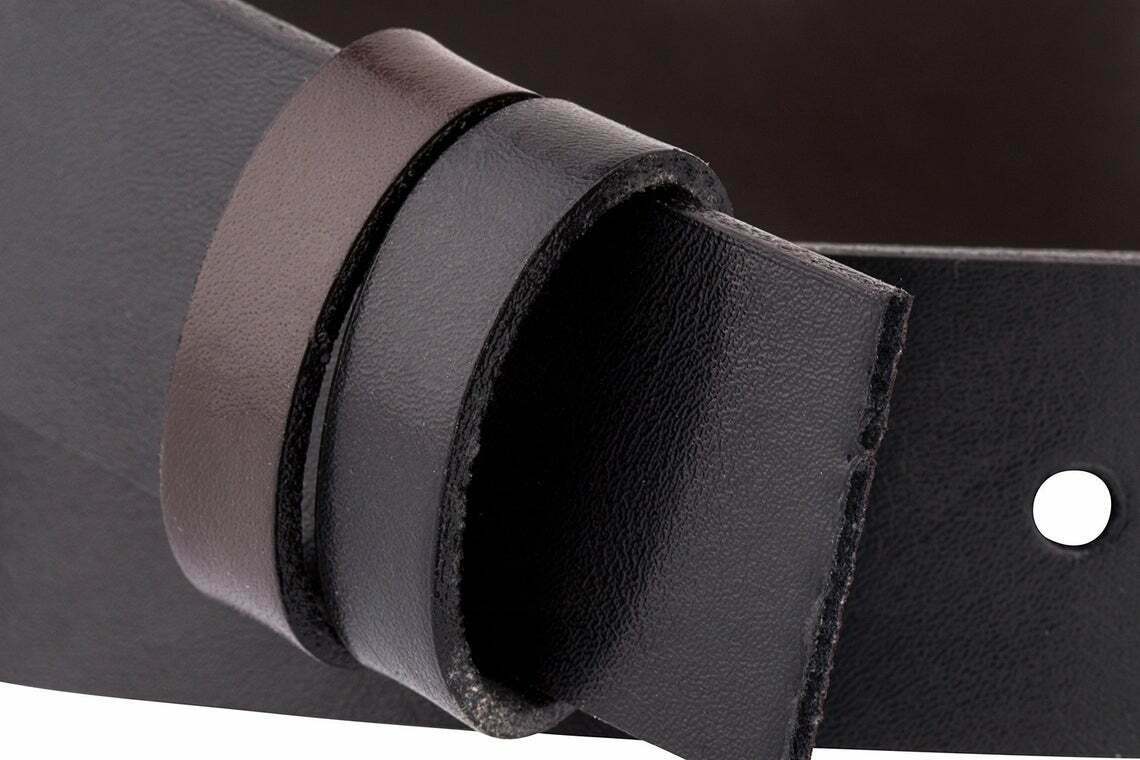 Reversible Mens Belt Strap Black Brown For Montblanc Buckle 30mm Genuine Leather