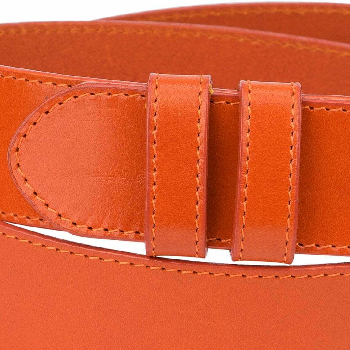 Tan Wide Leather Belt Strap 40mm Replacement For Cartier Buckles Brown Veg Tan