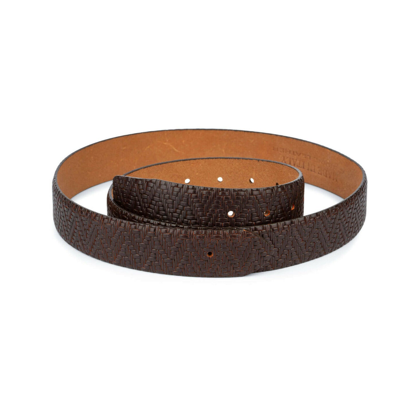 Mens Brown Belt Strap For Louis Vuitton Buckle 35mm Replacement Real Leather